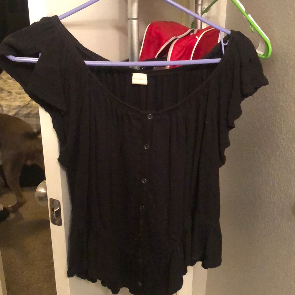black off the shoulder top